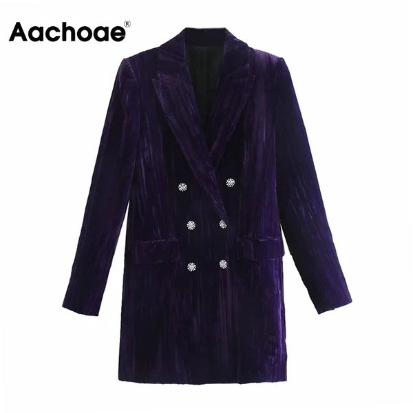 aachoae chic purple velvet suit dress women beading buttons vintage mini dress female notched collar long sleeve office dresses 210413, Black;gray
aachoae chic purple velvet suit dress women beading buttons vintage mini dress female notched collar long sleeve office dresses 210413, Black;gray