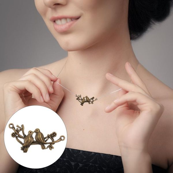pendant necklaces 10pcs branch birds shaped necklace decorative pendants diy alloy accessories, Silver
pendant necklaces 10pcs branch birds shaped necklace decorative pendants diy alloy accessories, Silver
