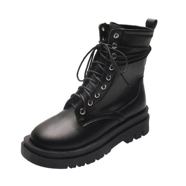 boots fashion black white ankle round toe lace-up motorcycle pu leather thick platform female women's shoes 2021 spring
boots fashion black white ankle round toe lace-up motorcycle pu leather thick platform female women's shoes 2021 spring