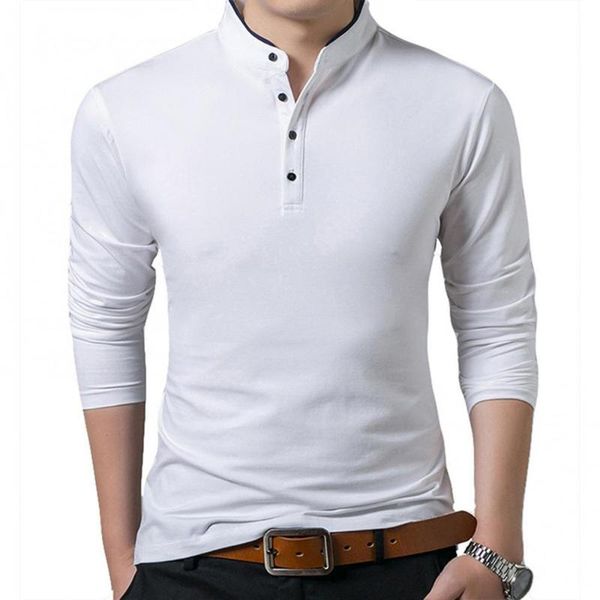 men's t-shirts casual men spring autumn high quantity handsome long sleeve solid color stand collar slim base business t-shirt top, White;black
men's t-shirts casual men spring autumn high quantity handsome long sleeve solid color stand collar slim base business t-shirt top, White;black