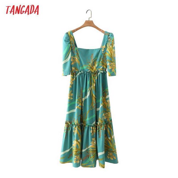 tangada women leaves print vintage dress puff sleeve ladies long dress vestidos 3y25 210609, Black;gray
tangada women leaves print vintage dress puff sleeve ladies long dress vestidos 3y25 210609, Black;gray