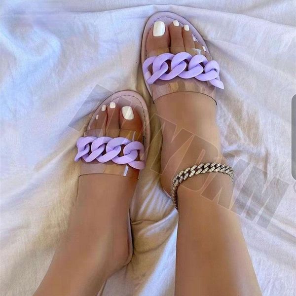 sandals women flat slippers pvc chain casual beach wear flip flops designer summer, Black
sandals women flat slippers pvc chain casual beach wear flip flops designer summer, Black