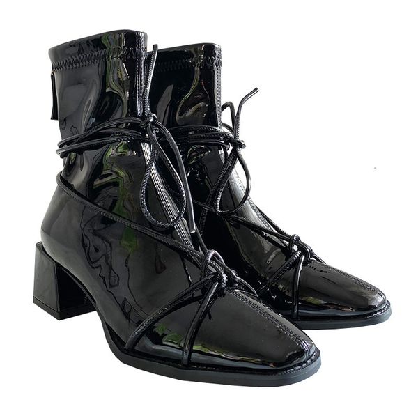 asumer superior quality strain of leather heel thick party shoes fashionable boots women's, Black
asumer superior quality strain of leather heel thick party shoes fashionable boots women's, Black