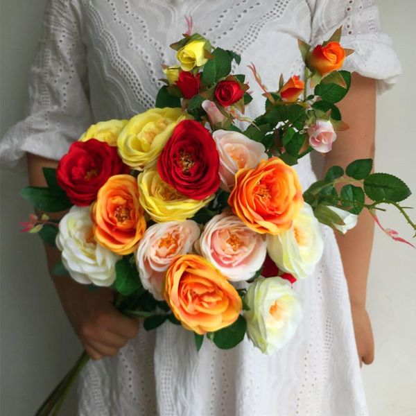 decorative flowers & wreaths 7pcs fake long stem happy rose (5 heads/piece) 36.22" length camellia for wedding home artificial
decorative flowers & wreaths 7pcs fake long stem happy rose (5 heads/piece) 36.22" length camellia for wedding home artificial