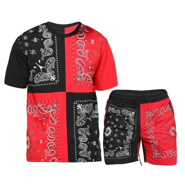 men's pants fashion high street 3d printing color matching suit casual short sleeve shorts, Black
men's pants fashion high street 3d printing color matching suit casual short sleeve shorts, Black