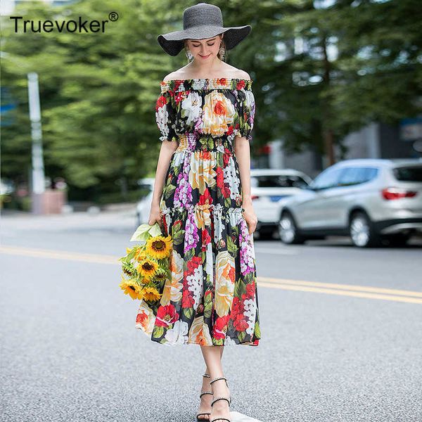 truevoker summer runway holiday chiffon dresse's elegant off the shoulder multicolor floral print midi party dress 210602, Black;gray
truevoker summer runway holiday chiffon dresse's elegant off the shoulder multicolor floral print midi party dress 210602, Black;gray