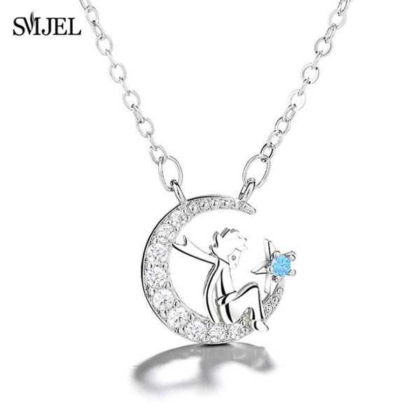 sparling little prince necklace chain moon star choker women girls kids valentine's day gift pendant necklaces, Silver
sparling little prince necklace chain moon star choker women girls kids valentine's day gift pendant necklaces, Silver