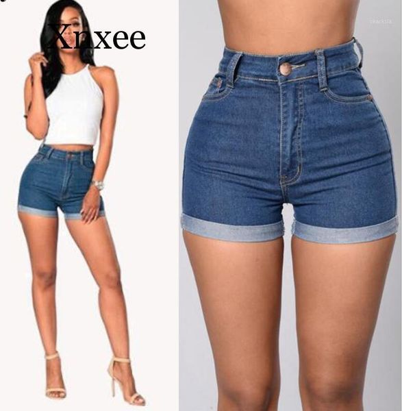tight blue summer denim shorts female tight-fitting stretch women's high-waist for women, White;black
tight blue summer denim shorts female tight-fitting stretch women's high-waist for women, White;black