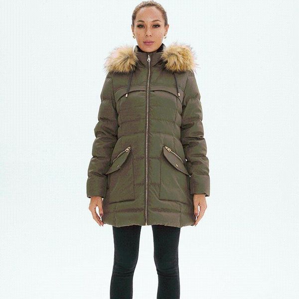 women's down & parkas 2021 winter mid long thickened big fur collar hooded fashion warm coat white duck jacket xs to 5xl, Black
women's down & parkas 2021 winter mid long thickened big fur collar hooded fashion warm coat white duck jacket xs to 5xl, Black