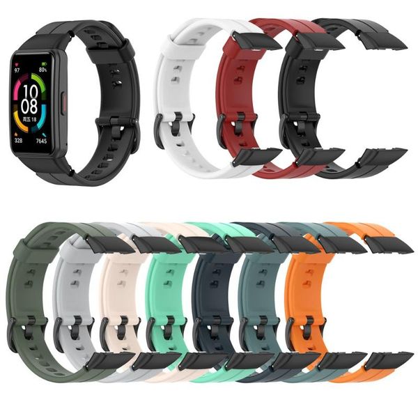 watch bands for huawei band 6 honor strap soft sport silicone replacement wristband adjustable watchband bracelet, Black;brown
watch bands for huawei band 6 honor strap soft sport silicone replacement wristband adjustable watchband bracelet, Black;brown