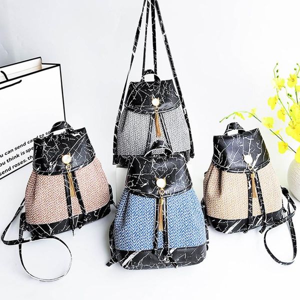 waist bags women backpack cover type drawstring stone pattern tassel bag weave small schoolbag lock anti-theft designer backpacks mochila
waist bags women backpack cover type drawstring stone pattern tassel bag weave small schoolbag lock anti-theft designer backpacks mochila