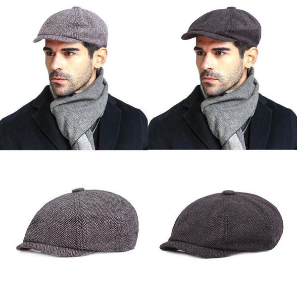 berets men vintage beret tweed peaky blinders hat sboy spring winter flat peaked hats painter, Blue;gray
berets men vintage beret tweed peaky blinders hat sboy spring winter flat peaked hats painter, Blue;gray