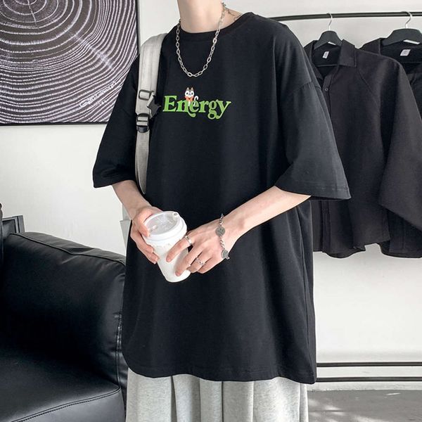 men's t-shirts 2021 summer korean thin loose large letter print pullover round neck short sleeve t-shirt 1zf6, White;black
men's t-shirts 2021 summer korean thin loose large letter print pullover round neck short sleeve t-shirt 1zf6, White;black