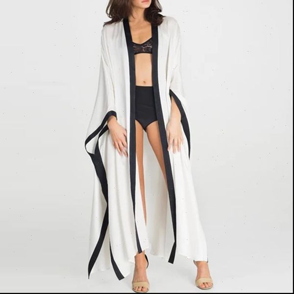 vintage spliced women shirts kimono cardigan long solid summer sleeve casual loose beach cover up blouses, White
vintage spliced women shirts kimono cardigan long solid summer sleeve casual loose beach cover up blouses, White