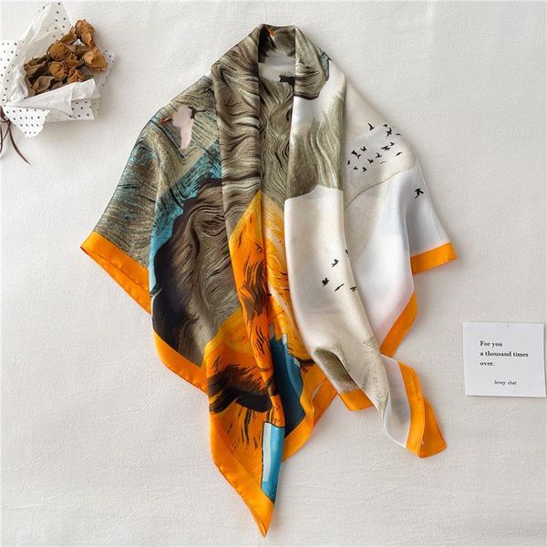 scarves women silk scarf square bandana design brand headband female satin hijab shawl wrap kerchief chain print foulard tudung pareo, Blue;gray
scarves women silk scarf square bandana design brand headband female satin hijab shawl wrap kerchief chain print foulard tudung pareo, Blue;gray