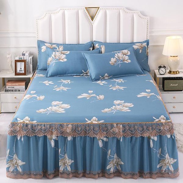 sheets & sets 1pcs luxury solid lace ruffle bed skirt quality thicken elastic non-slip bedspreads sheet soft mattress cover no case
sheets & sets 1pcs luxury solid lace ruffle bed skirt quality thicken elastic non-slip bedspreads sheet soft mattress cover no case