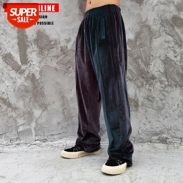 tkpa velvet color-blocking loose fit trousers elastic casual men's and women's #au4o, Black
tkpa velvet color-blocking loose fit trousers elastic casual men's and women's #au4o, Black