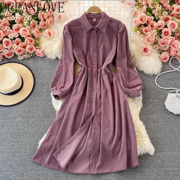 casual dresses oceanlove autumn winter dress for women solid single breasted vintage elegant vestidos ins fashion korean retro long, Black;gray
casual dresses oceanlove autumn winter dress for women solid single breasted vintage elegant vestidos ins fashion korean retro long, Black;gray