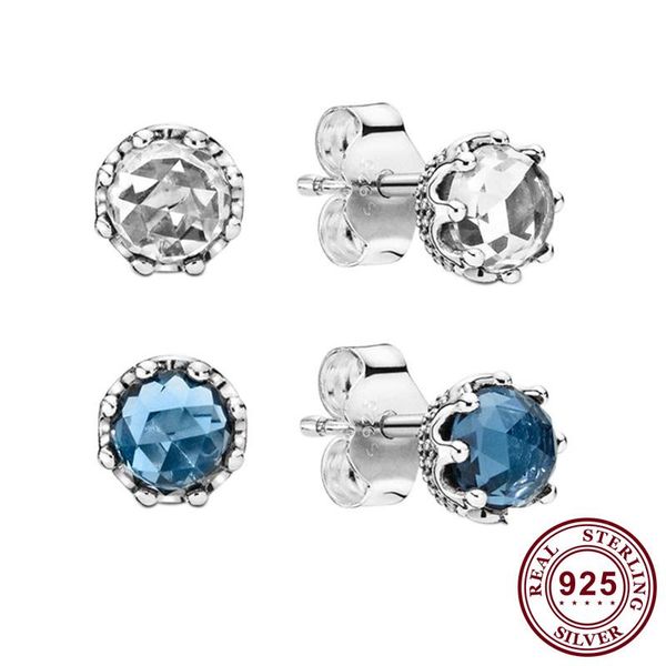 100% 925 sterling silver pan earring transparent sparkle blue crown stud for women wedding gift fashion jewelry, Golden;silver
100% 925 sterling silver pan earring transparent sparkle blue crown stud for women wedding gift fashion jewelry, Golden;silver