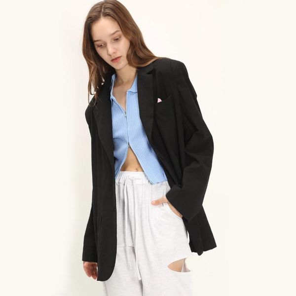 women's suits & blazers black loose oversize casual y2k cardigan women blazer female long sleeve chic solid party vintage coats autumn, White;black
women's suits & blazers black loose oversize casual y2k cardigan women blazer female long sleeve chic solid party vintage coats autumn, White;black