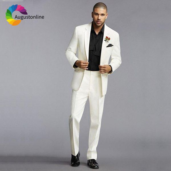 men's suits & blazers ivory wedding men tuxedos slim fit groom wear 2 pieces (jacket+pants) bridegroom man blazer costume hom, White;black
men's suits & blazers ivory wedding men tuxedos slim fit groom wear 2 pieces (jacket+pants) bridegroom man blazer costume hom, White;black