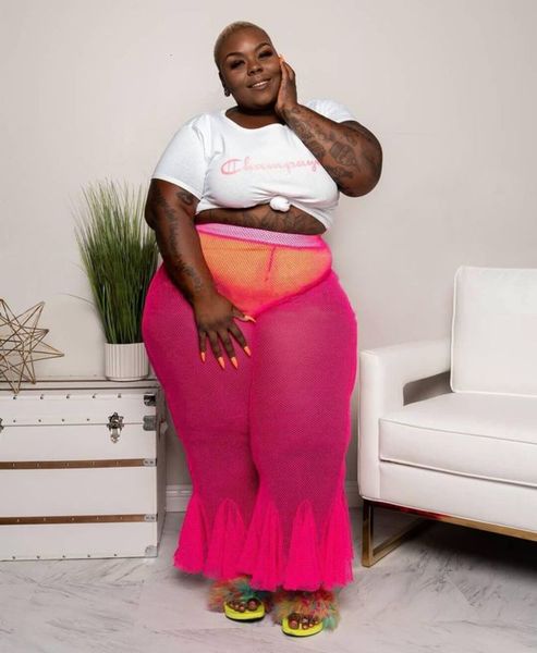 2020 eday fashion large women's pants semi perspective mesh lace solid color, Black;white
2020 eday fashion large women's pants semi perspective mesh lace solid color, Black;white