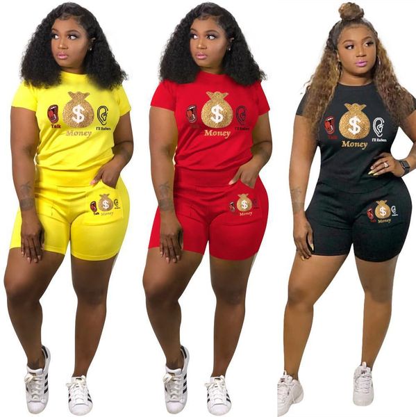 summer silver letter print womens tracksuits short sleeve o neck tee shorts two piece set sport tracksuit 3 colors, Gray
summer silver letter print womens tracksuits short sleeve o neck tee shorts two piece set sport tracksuit 3 colors, Gray