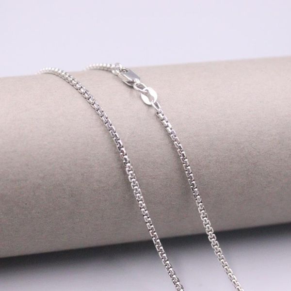 chains au750 real 18k rose gold chain neckalce for women female 1.7mm hollow box choker necklace 18''l gift, Silver
chains au750 real 18k rose gold chain neckalce for women female 1.7mm hollow box choker necklace 18''l gift, Silver