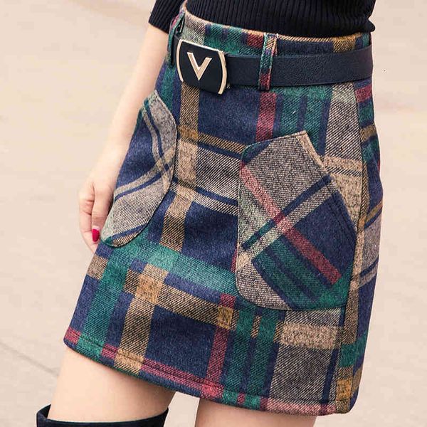 skirts s-3xl women's woolen blends winter spring autumn fashion elegant plaid thick slim short girl female cotton qi1e, Black
skirts s-3xl women's woolen blends winter spring autumn fashion elegant plaid thick slim short girl female cotton qi1e, Black