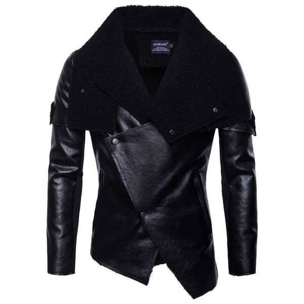 motorcycle jacket for men with irregular personality punk jacket man's pu leather coat streetwear high quality, Black;brown
motorcycle jacket for men with irregular personality punk jacket man's pu leather coat streetwear high quality, Black;brown