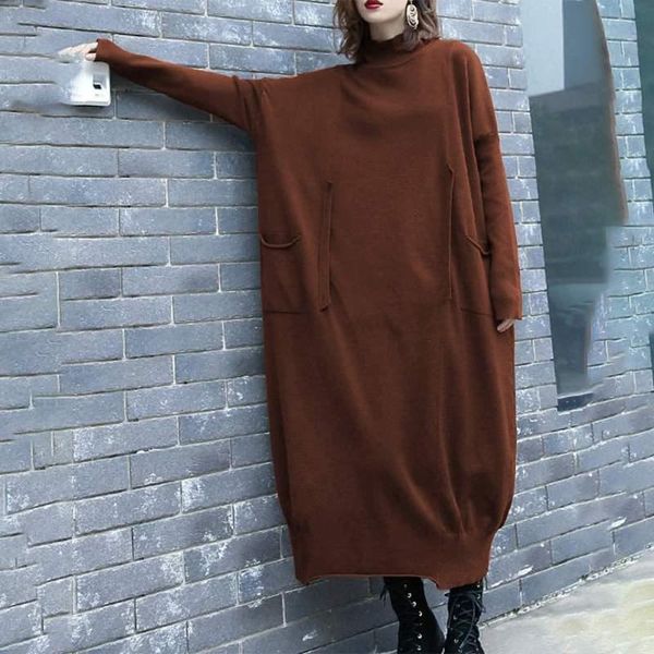 casual dresses autumn women's 2022 ladies turtleneck mid-calf vestido de mujer plus size 5xl solid long sleeve robe femme, Black;gray
casual dresses autumn women's 2022 ladies turtleneck mid-calf vestido de mujer plus size 5xl solid long sleeve robe femme, Black;gray