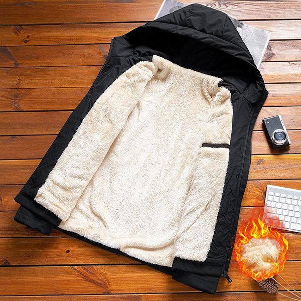 winter jacket men fleece wool liner casual thicken mens coat cotton padded warm hooded male cloth outerwear solid big size 5xl men's do, Black
winter jacket men fleece wool liner casual thicken mens coat cotton padded warm hooded male cloth outerwear solid big size 5xl men's do, Black