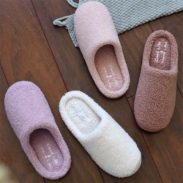 slippers autumn winter man indoor floor shoes warm plush candy color women home couples soft slides, Black
slippers autumn winter man indoor floor shoes warm plush candy color women home couples soft slides, Black