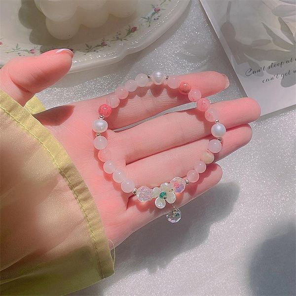 retro korean version of natural stone beaded bracelet pink girl heart ins fresh and fashionable freshwater pearl flower beaded, strands, Black
retro korean version of natural stone beaded bracelet pink girl heart ins fresh and fashionable freshwater pearl flower beaded, strands, Black