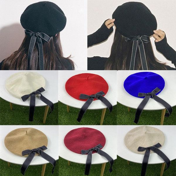 beanies korean version stylish polychromatic wool bow-knot beret all-matched everyday style hat elegant temperament ladies
beanies korean version stylish polychromatic wool bow-knot beret all-matched everyday style hat elegant temperament ladies