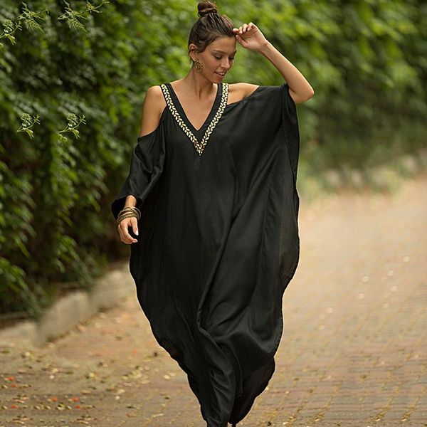 plus size kaftan chiffon tunic beach dress swim wear bathing suit cover up women summer beachwear pareos robe de plage sarongs women's, White;black
plus size kaftan chiffon tunic beach dress swim wear bathing suit cover up women summer beachwear pareos robe de plage sarongs women's, White;black