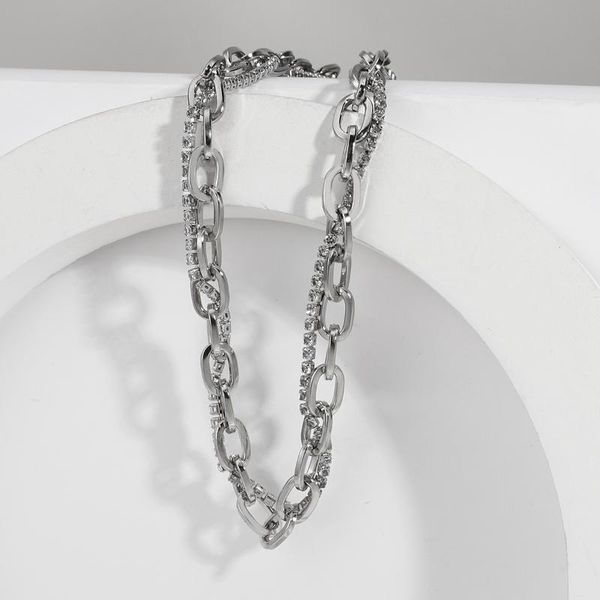 flashbuy punk rhinestone metal lock thick chain necklace unique clavicle choker necklaces women men statement jewelry chains, Silver
flashbuy punk rhinestone metal lock thick chain necklace unique clavicle choker necklaces women men statement jewelry chains, Silver