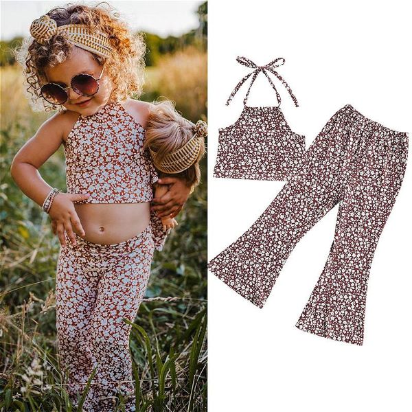 clothing sets 1-6years kids girls clothes 2021 summer floral print sleeveless halter crop and flare pants set casual baby outfits, White
clothing sets 1-6years kids girls clothes 2021 summer floral print sleeveless halter crop and flare pants set casual baby outfits, White