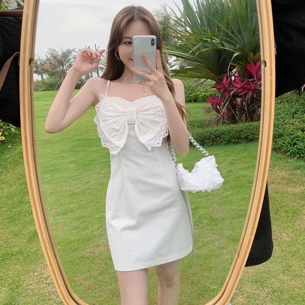 casual dresses french milk blue slim-fit suspender dress for women 2021 summer fashion fairy elegant big bow short sexy, Black;gray
casual dresses french milk blue slim-fit suspender dress for women 2021 summer fashion fairy elegant big bow short sexy, Black;gray