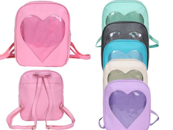 backpack summer candy transparent love heart pu backpacks harajuku school teenage girls book bag shoulder bags
backpack summer candy transparent love heart pu backpacks harajuku school teenage girls book bag shoulder bags