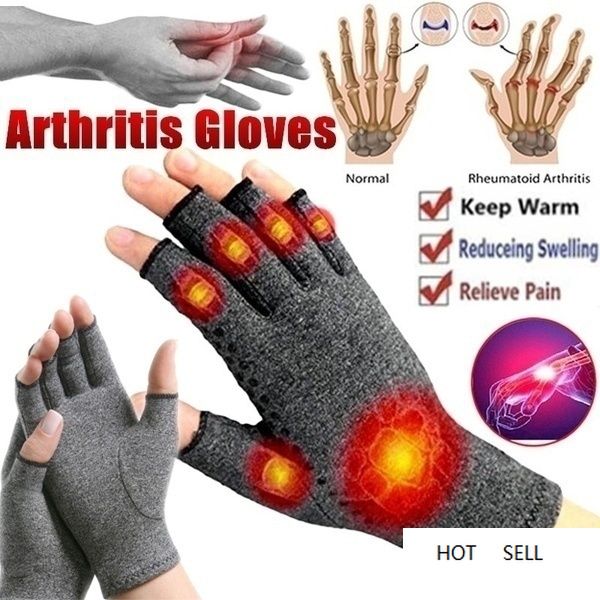 1 pair compression arthritis gloves support cotton joint pain relief hand brace women men therapy wristband, Black;red
1 pair compression arthritis gloves support cotton joint pain relief hand brace women men therapy wristband, Black;red