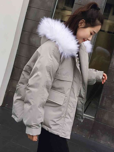 Women's Down & Parkas Cotton Padded Jacket Short Winter Clothes Korean Version Loose Small Bread Coat Student 1Y5D, Black
Women's Down & Parkas Cotton Padded Jacket Short Winter Clothes Korean Version Loose Small Bread Coat Student 1Y5D, Black