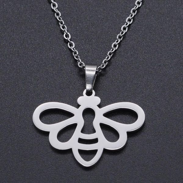 bee stainless steel charm necklace for women fashion jewelry necklaces drop wholesale dainty pendant, Silver
bee stainless steel charm necklace for women fashion jewelry necklaces drop wholesale dainty pendant, Silver