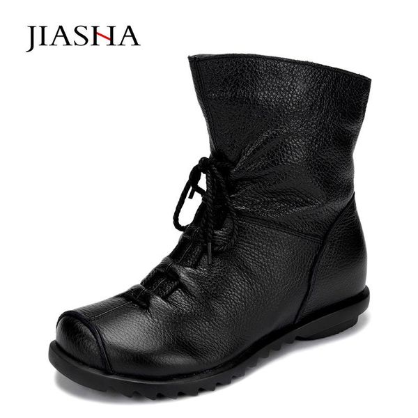 boots fashion lace up genuine leather women 2021 arrival increase within shoes woman plus velvet warm snow, Black
boots fashion lace up genuine leather women 2021 arrival increase within shoes woman plus velvet warm snow, Black