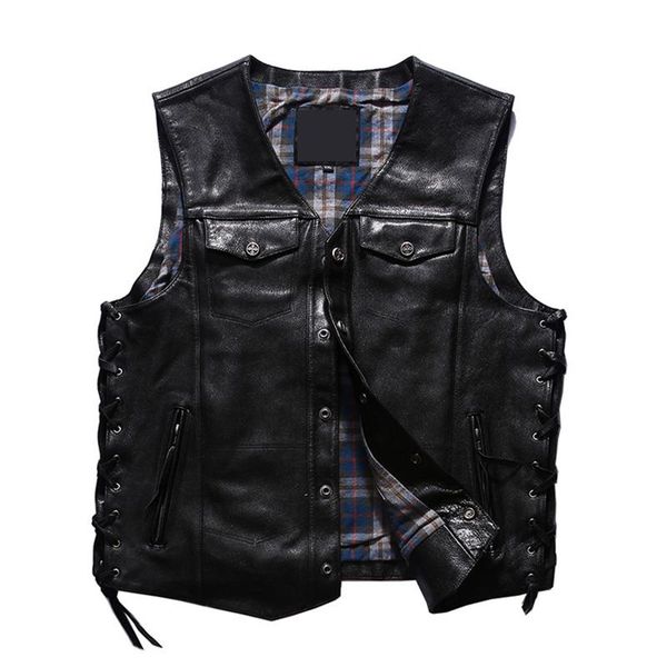 men's vests fast ,men's sheep leather vest motorcycle biker short slim street vintage genuine sleeveless jacket, Black;white
men's vests fast ,men's sheep leather vest motorcycle biker short slim street vintage genuine sleeveless jacket, Black;white