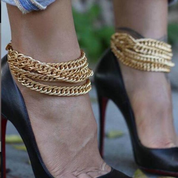 anklets gold multi-layer chain ankle bracelet for women hip hop bohemian initial anklet leg foot jewelry barefoot sandal, Red;blue
anklets gold multi-layer chain ankle bracelet for women hip hop bohemian initial anklet leg foot jewelry barefoot sandal, Red;blue