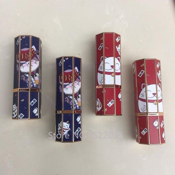 storage bottles & jars 12.1mm 10/30/50pcs empty 3d chinese style lucky cat eight sides lipstick tube, diy blue/red portable cosmetics contai
storage bottles & jars 12.1mm 10/30/50pcs empty 3d chinese style lucky cat eight sides lipstick tube, diy blue/red portable cosmetics contai