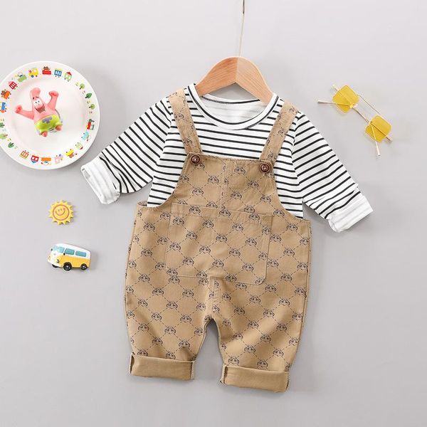clothing sets baby girls clothes striped floral outfits blouse + printed bibs infant spring tracksuit casual style costumes for children, White
clothing sets baby girls clothes striped floral outfits blouse + printed bibs infant spring tracksuit casual style costumes for children, White