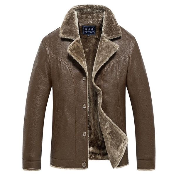 men's fur & faux arrivals leather jacket pu coats mens brand clothing thermal outerwear winter thick male cashmere jackets, Black
men's fur & faux arrivals leather jacket pu coats mens brand clothing thermal outerwear winter thick male cashmere jackets, Black