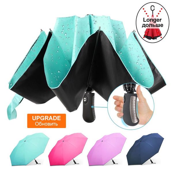 umbrellas brand delicate female sun umbrella men rain women 3folding automatic reverse windproof black coating business parasol
umbrellas brand delicate female sun umbrella men rain women 3folding automatic reverse windproof black coating business parasol